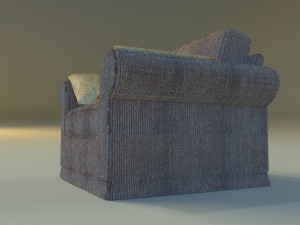 armchear velor 3Dモデル