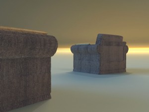 armchear velor 3Dモデル