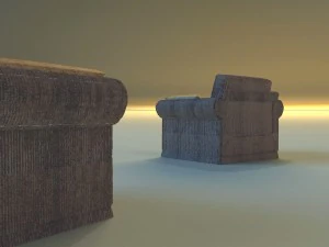 armchear velor 3D Model