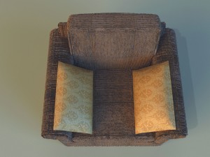 armchear velor 3Dモデル