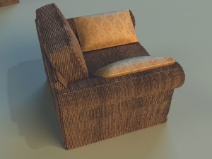armchear velor 3Dモデル