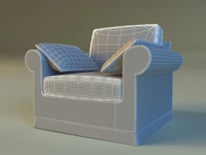 armchear velor 3D Model