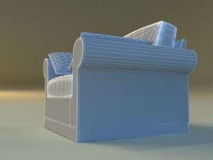 armchear velor 3Dモデル