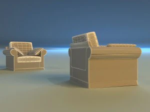 armchear velor 3D Model