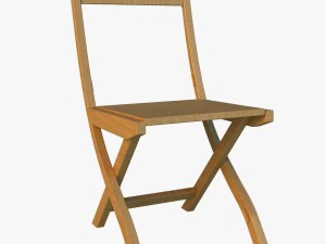 chair folding 3D 模型
