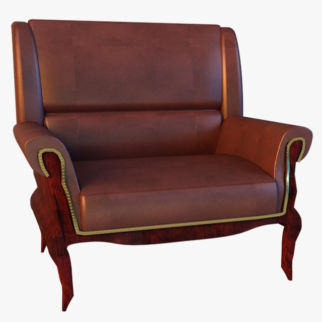 armchair ancient 3D मॉडल .c4d .max .obj .3ds .fbx .stl .blend 