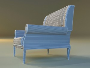 armchair ancient 3D मॉडल