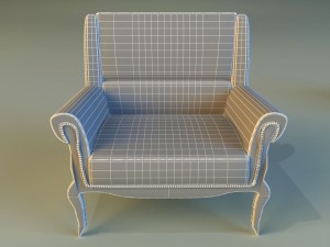 armchair ancient 3D मॉडल