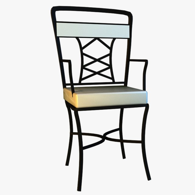 chair metal kitchen Modello 3D .c4d .max .obj .3ds .fbx .stl .blend 