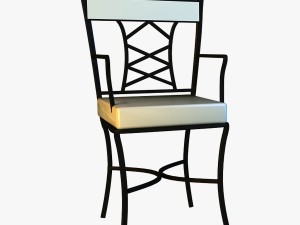 chair metal kitchen Model 3D