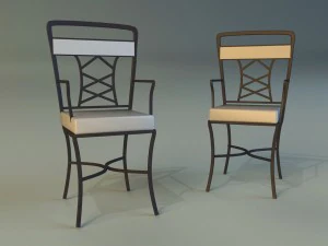chair metal kitchen 3D Model