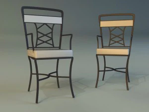 chair metal kitchen 3D Model