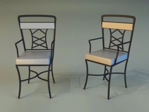 chair metal kitchen 3D Model