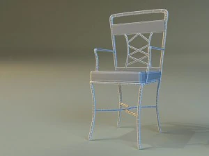 chair metal kitchen 3D Model