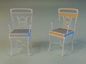 chair metal kitchen 3D Model