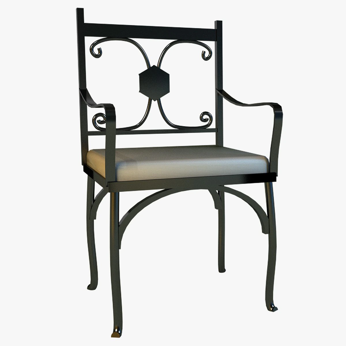 chair metal kitchen ii 3D Model .c4d .max .obj .3ds .fbx .stl .blend