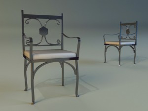 chair metal kitchen ii 3D-Modell