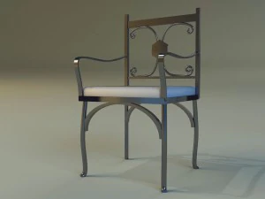 chair metal kitchen ii 3D Model