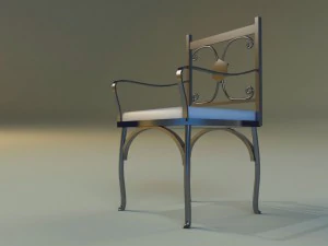 chair metal kitchen ii 3D Model