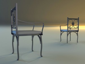 chair metal kitchen ii 3D-Modell