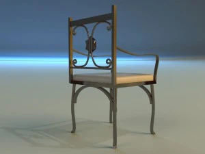 chair metal kitchen ii 3D Model