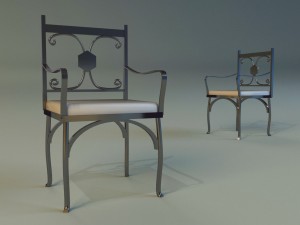 chair metal kitchen ii 3D-Modell