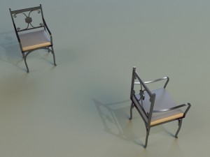 chair metal kitchen ii 3D-Modell