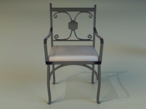 chair metal kitchen ii 3D-Modell