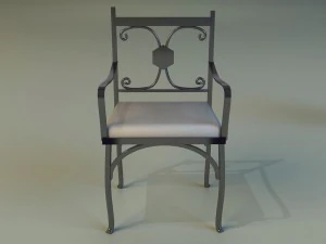 chair metal kitchen ii 3D Model