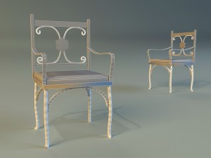 chair metal kitchen ii 3D-Modell