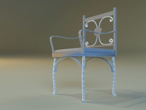 chair metal kitchen ii 3D-Modell