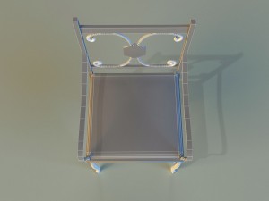 chair metal kitchen ii 3D-Modell