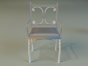 chair metal kitchen ii 3D-Modell