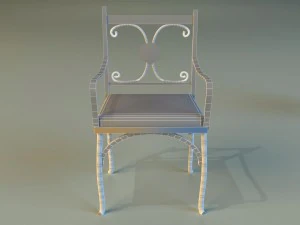 chair metal kitchen ii 3D Model