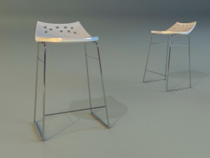 bar stool modern Model 3D