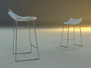 bar stool modern Model 3D