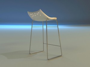 bar stool modern Model 3D