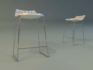 bar stool modern 3D Model