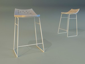bar stool modern Model 3D