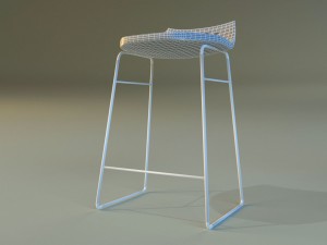 bar stool modern Model 3D