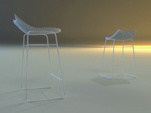 bar stool modern Model 3D