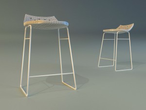 bar stool modern Model 3D