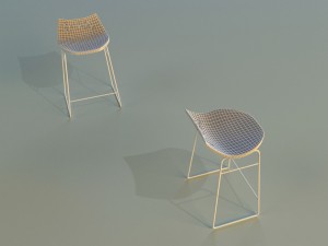 bar stool modern Model 3D
