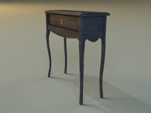 commode dark Modèle 3D