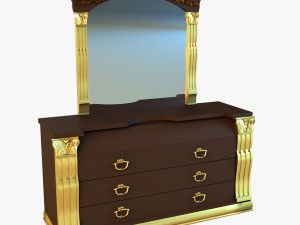 old chest of drawers 3D Model