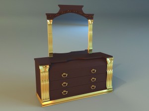 old chest of drawers 3D Model