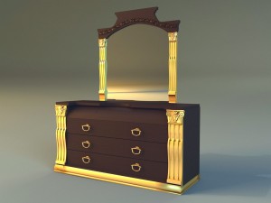 old chest of drawers 3D Model