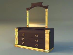 old chest of drawers 3D Model