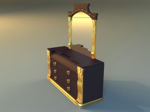 old chest of drawers 3D Model