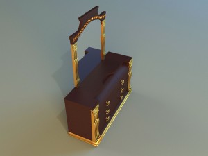 old chest of drawers 3D Model